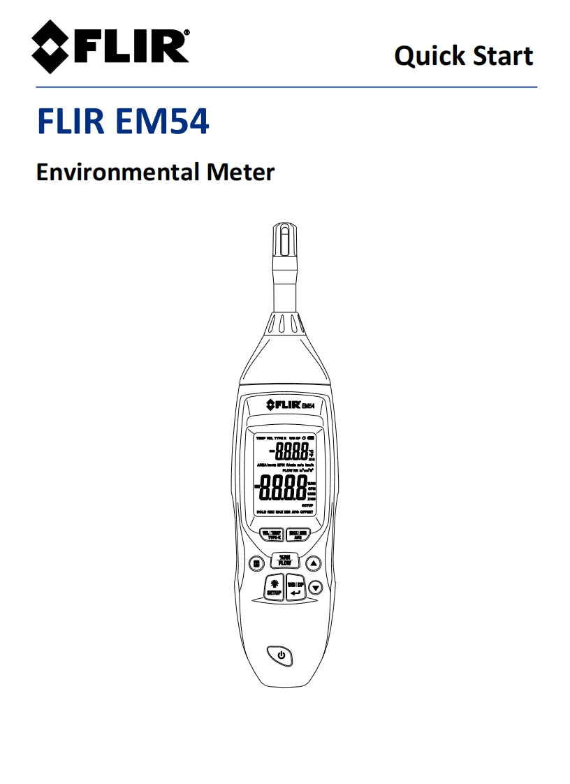 FLIR-EM54-简明操作说明书手册