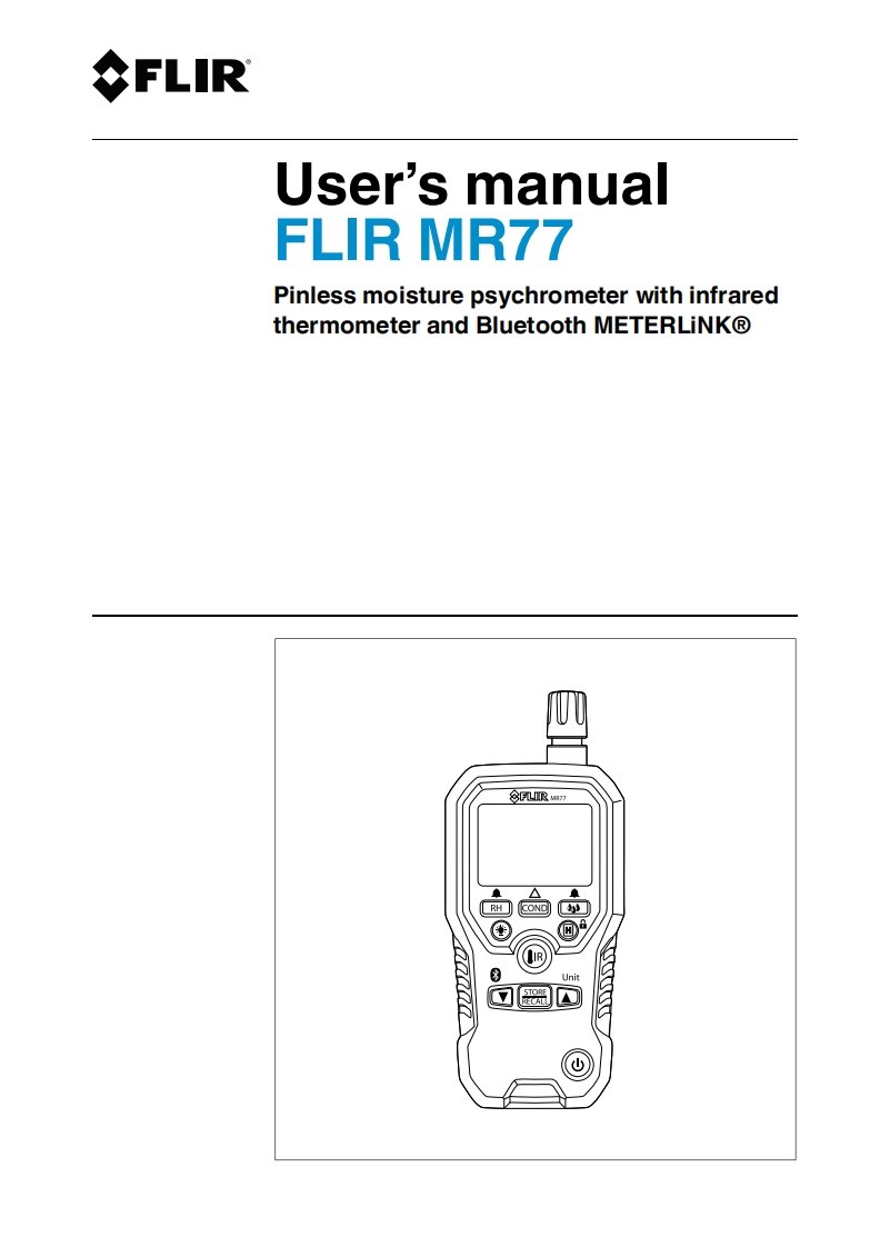 FLIR-MR77-手册说明书指南