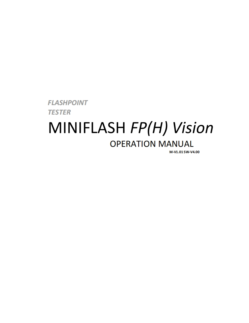 FLPVision-H_Manual安装调试说明书手册