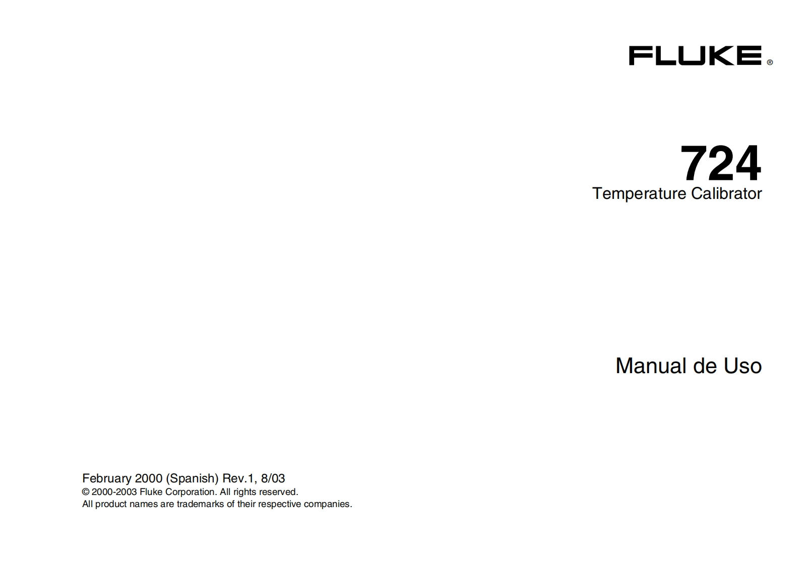 FLUKE724_操作说明书手册