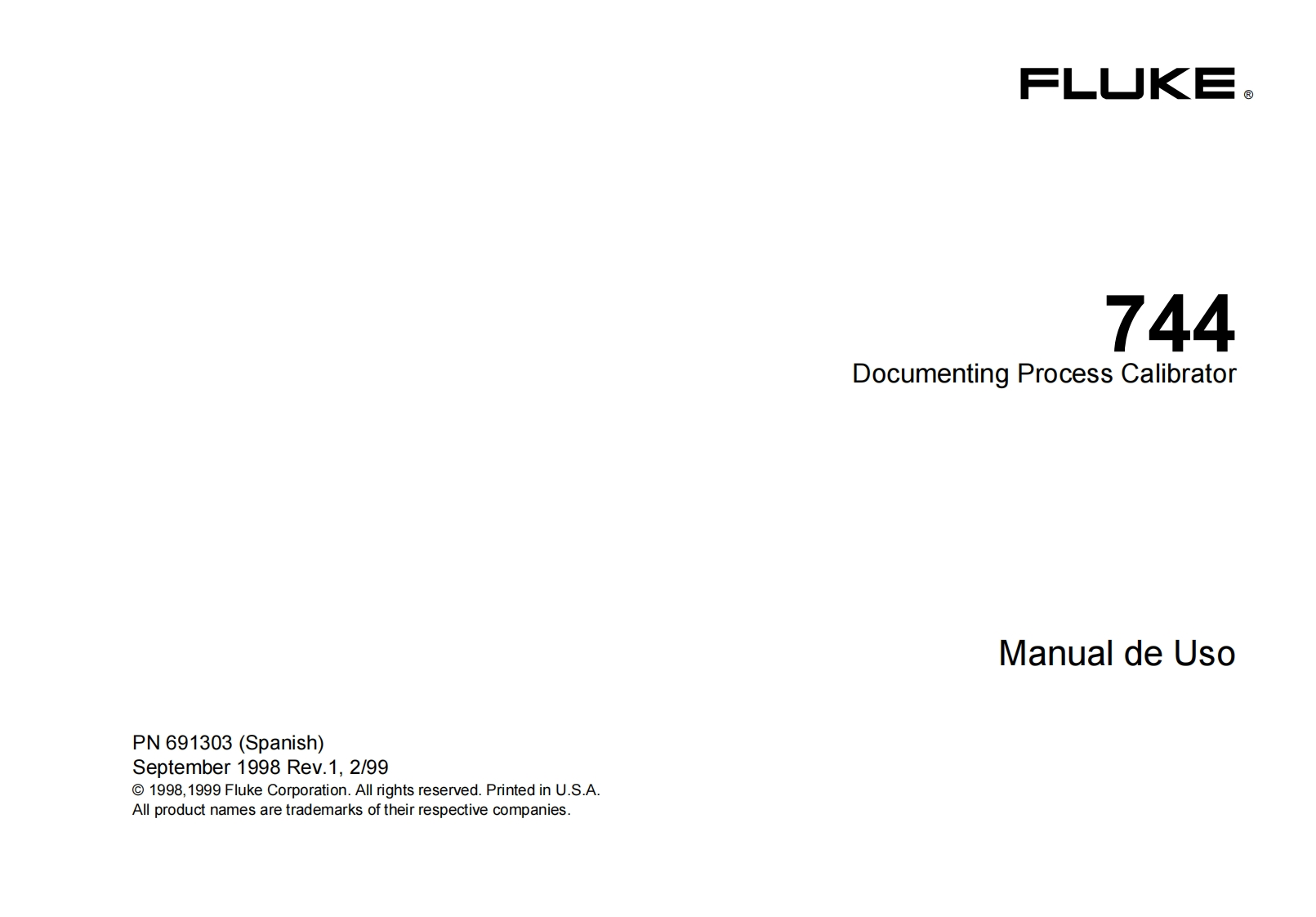 FLUKE744_user_操作说明书手册
