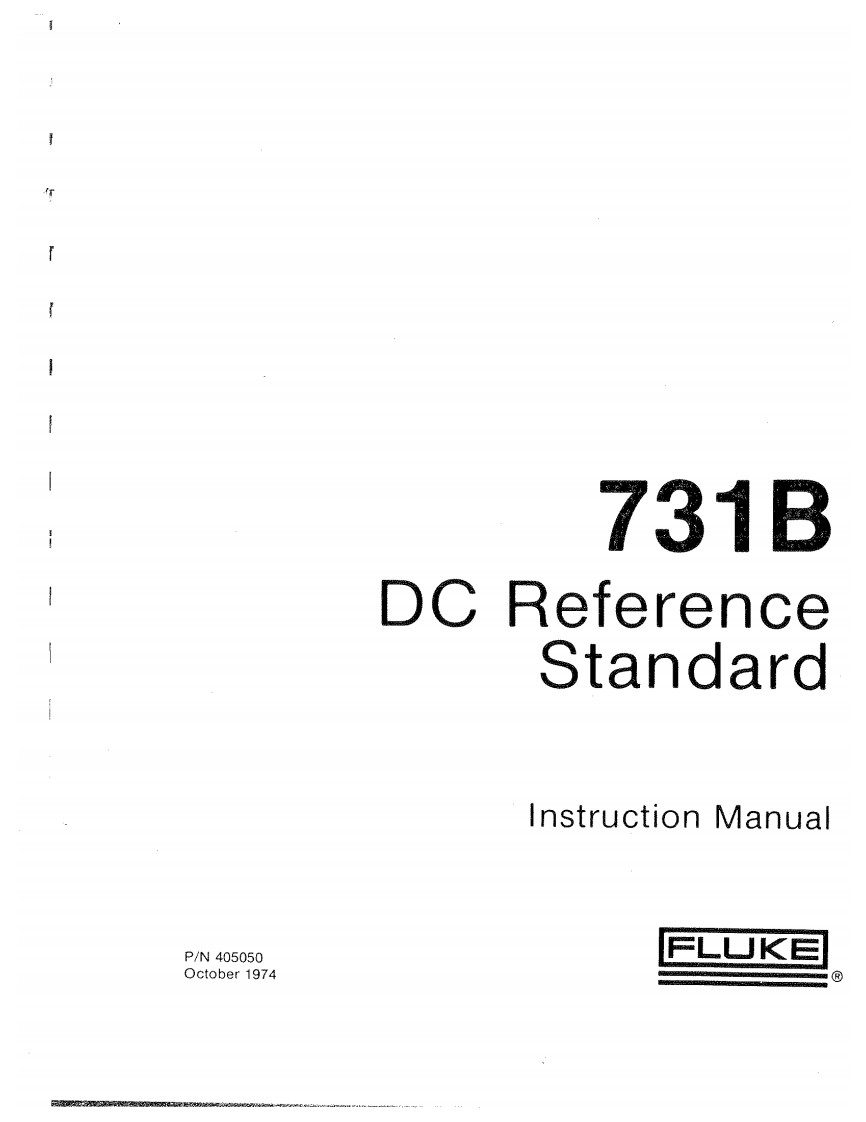 FLUKE_731B_使用说明书手册
