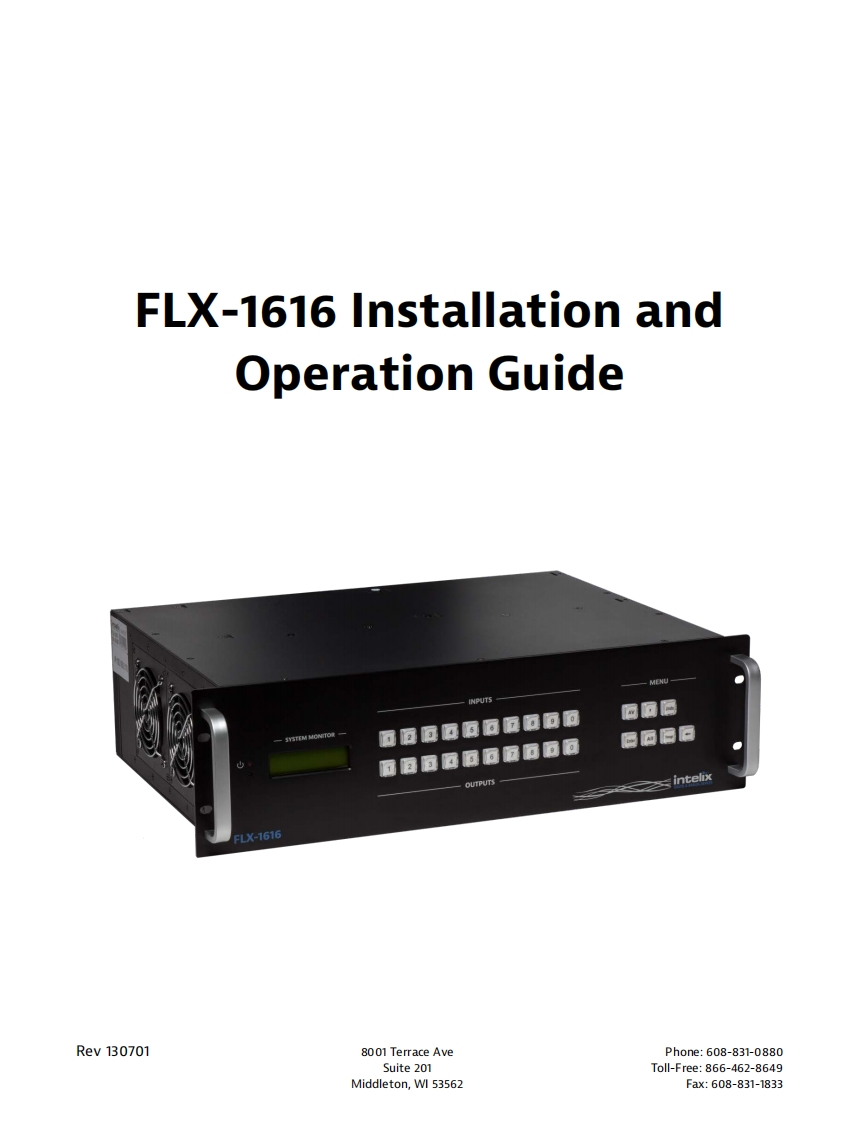 FLX-1616_使用说明书手册