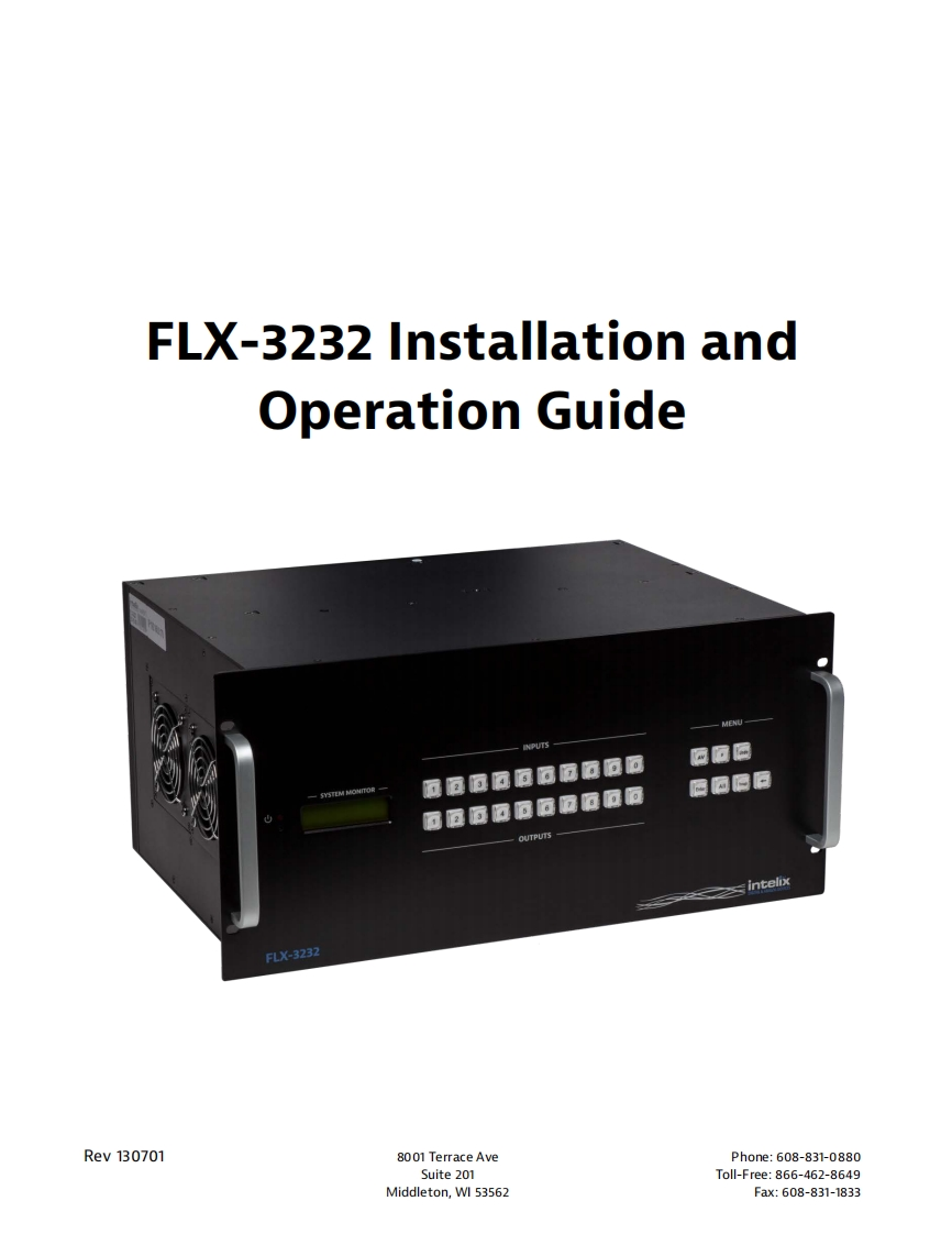 FLX-3232_使用说明书手册