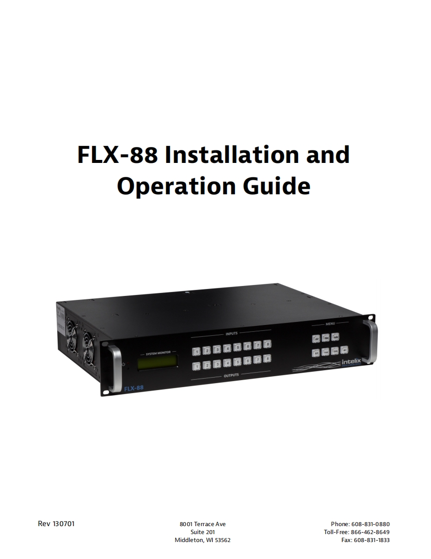 FLX-88_使用说明书手册