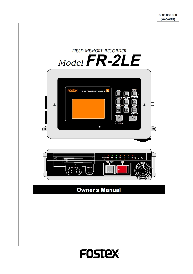FR-2LE使用说明书手册