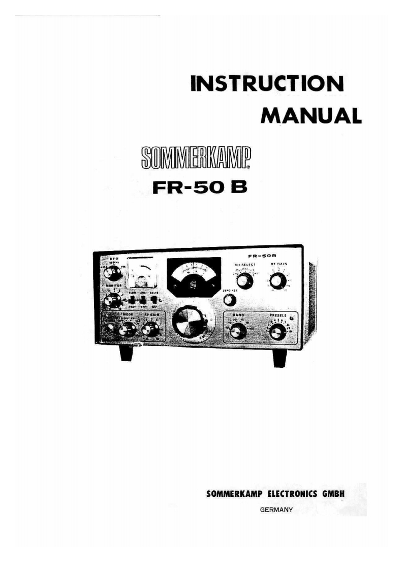 FR-50B_manual操作说明书手册