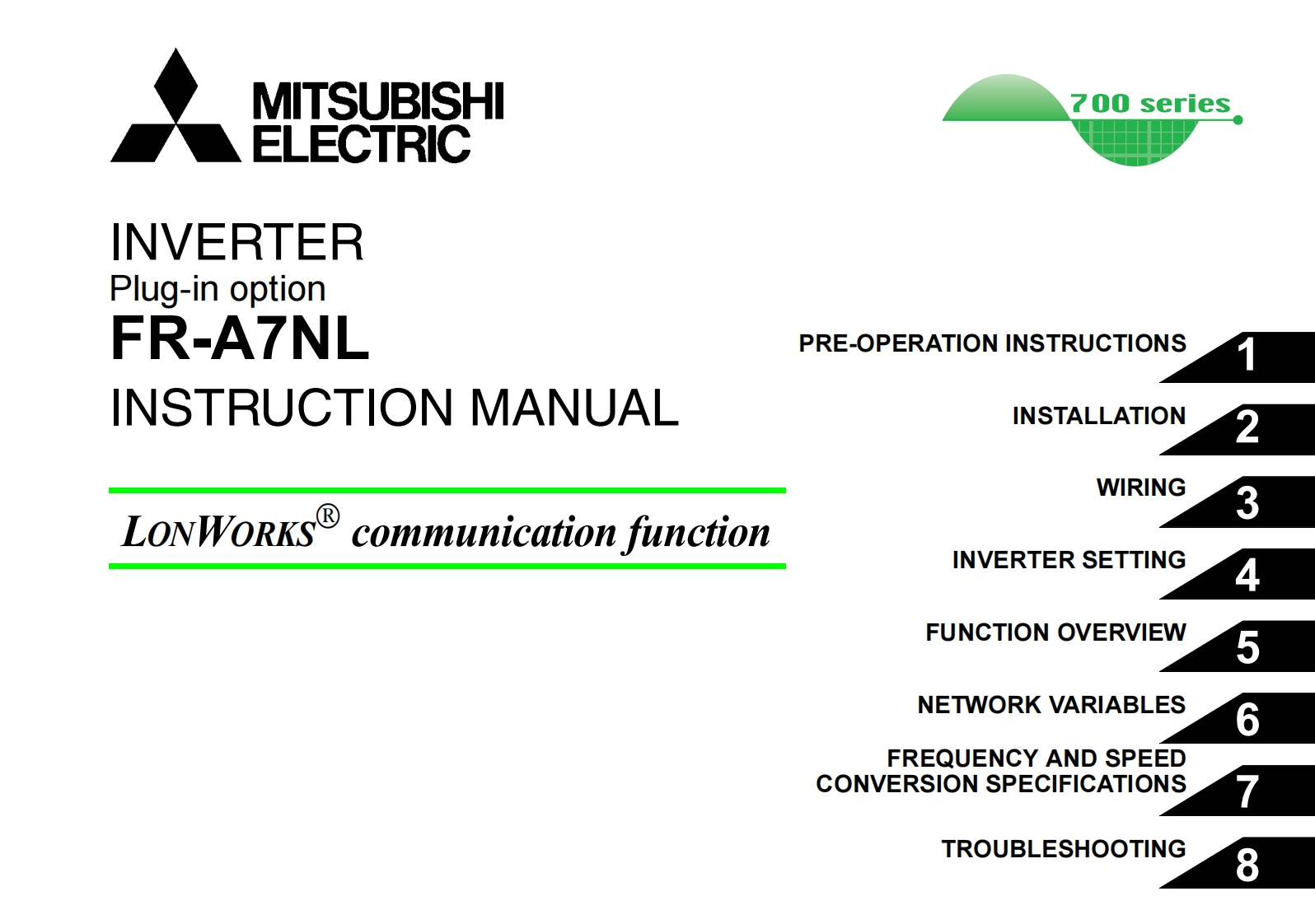 FR-A7NLInstruction使用说明书手册