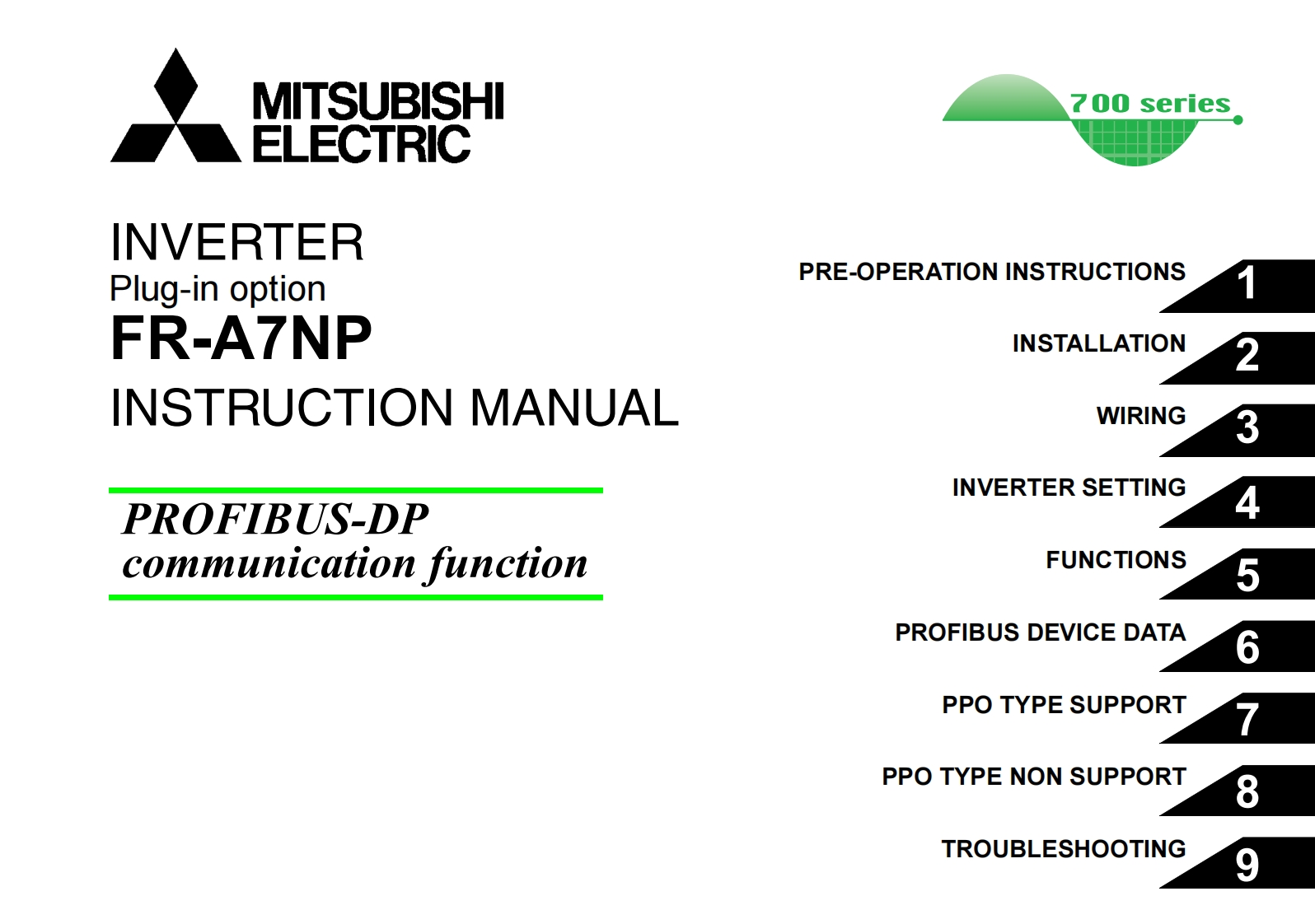 FR-A7NPInstruction使用说明书手册