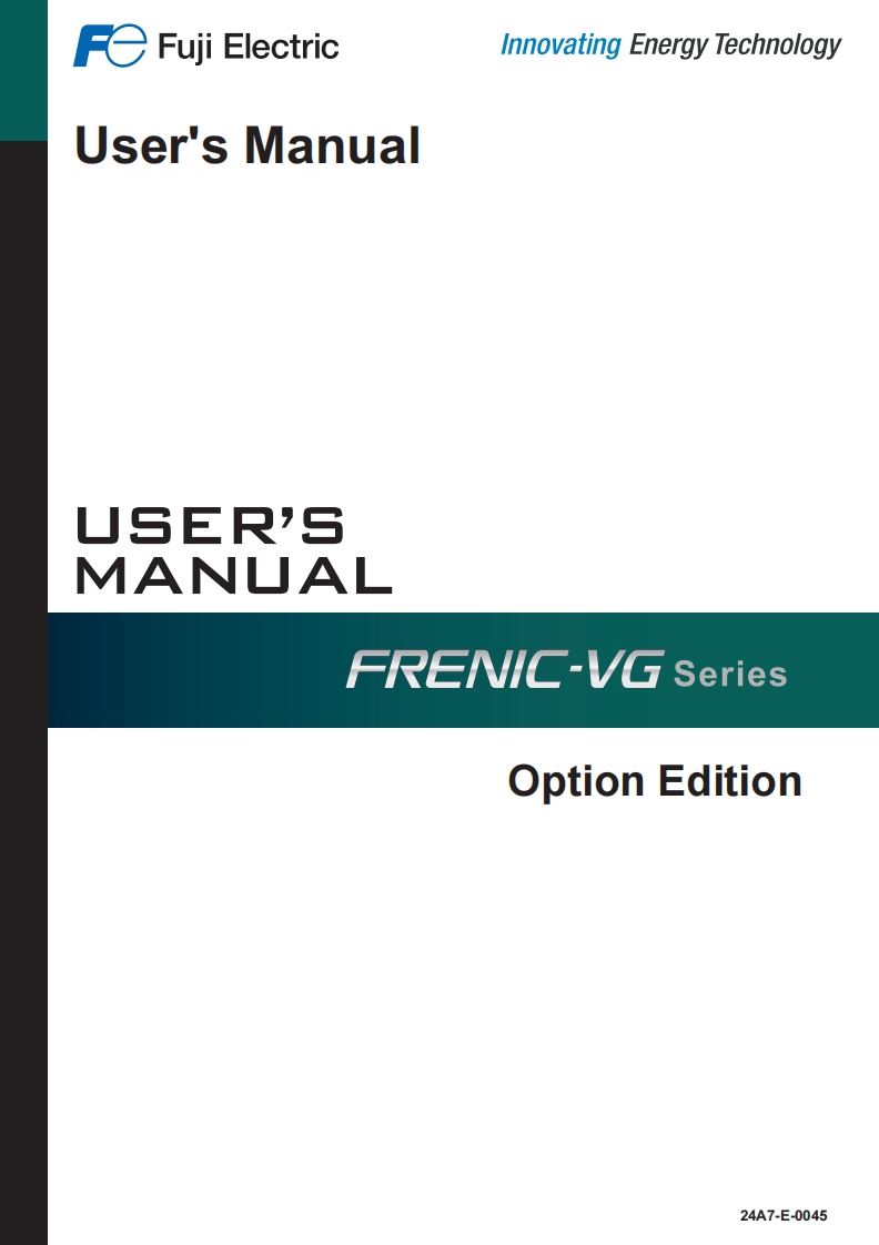 FRENIC-VGOption使用说明书手册