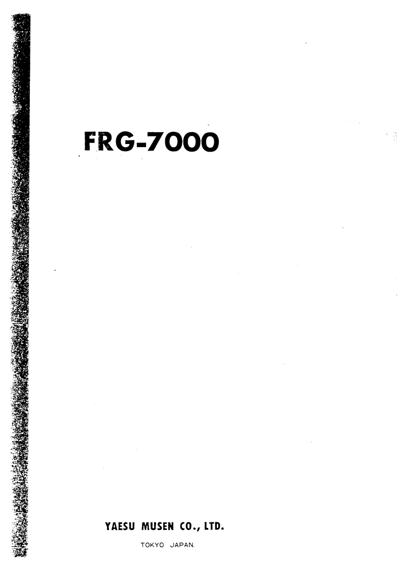 FRG-7000_Manual操作说明书手册