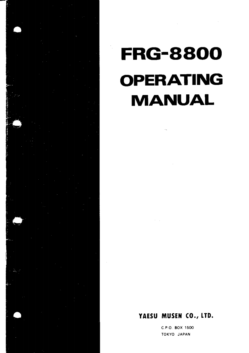 FRG-8800_Manual操作说明书手册