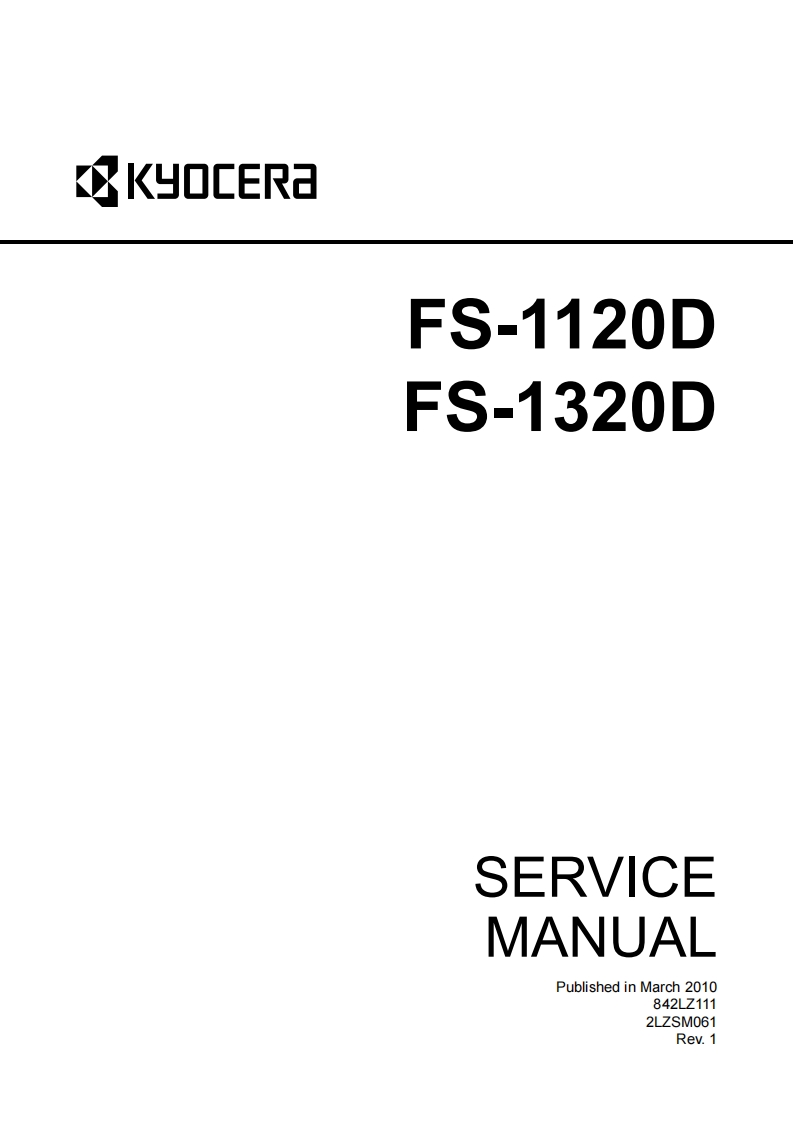 FS-1320D_Service-Manual维修维护手册
