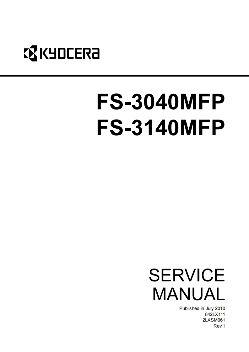 FS-3040MFP_Service-Manual维修维护手册