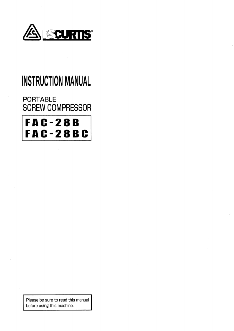 FS-Curtis-FAC-28B-28BC-使用说明书手册-Kubota