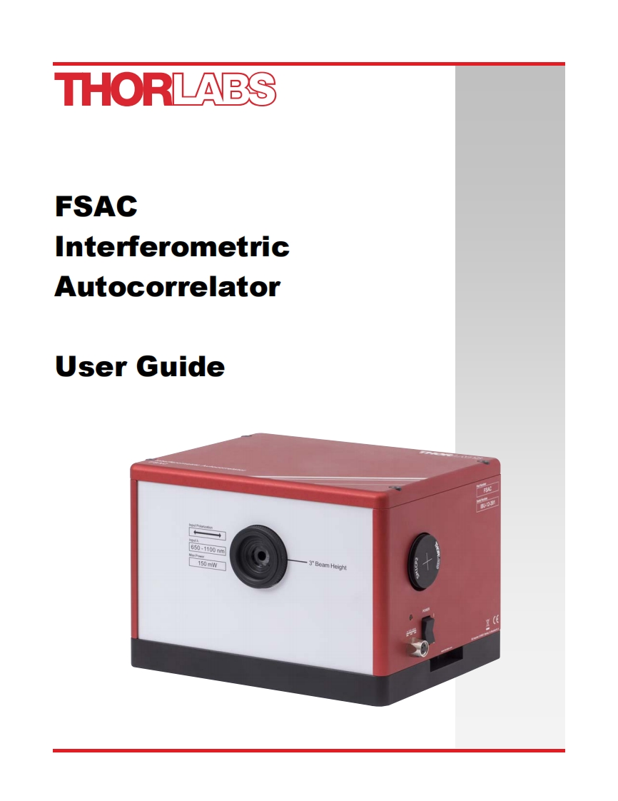 FSAC-标准安装操作说明书手册