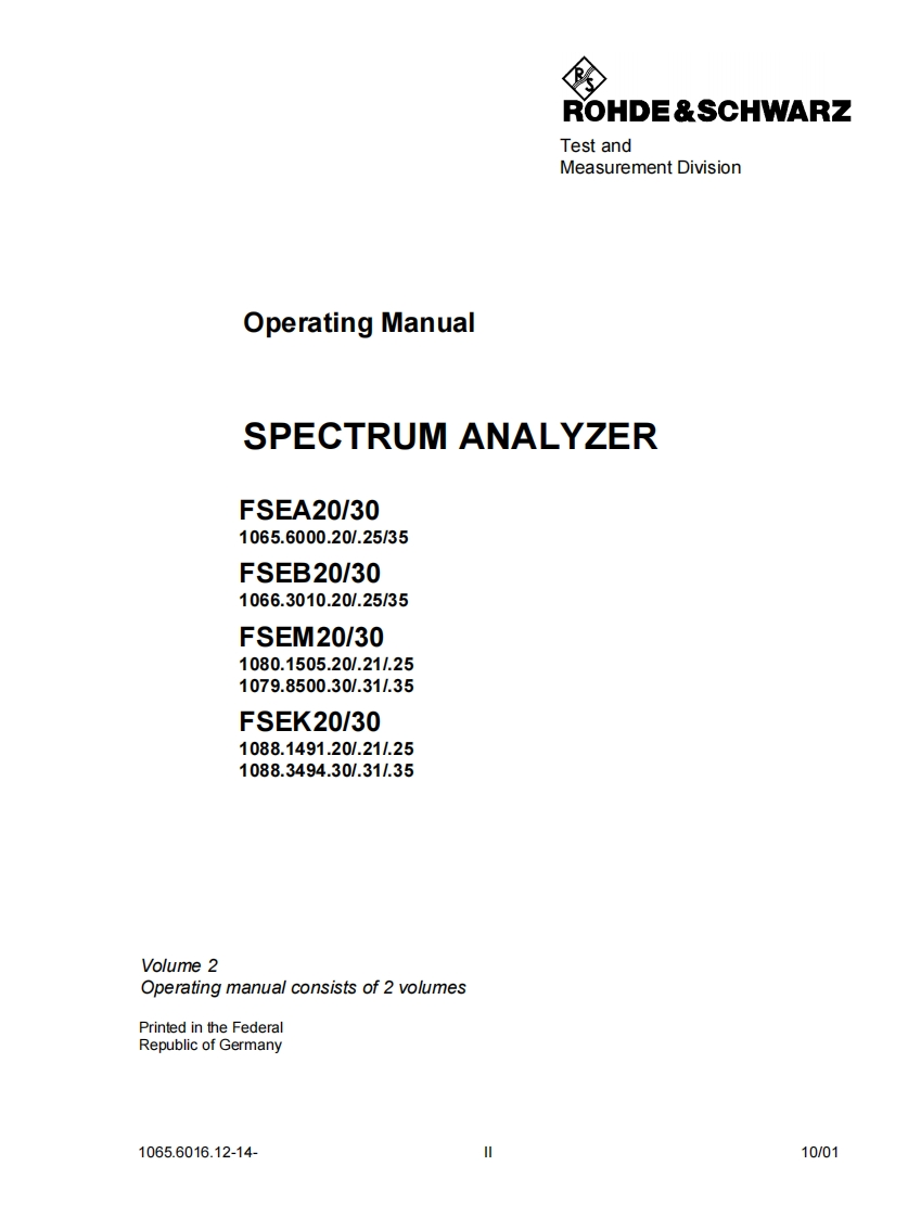 FSEK30--操作说明书手册