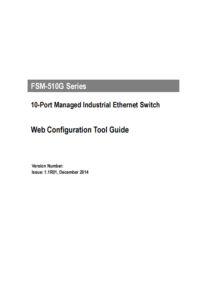 FSM-510G_Web_用户操作说明书手册1.1