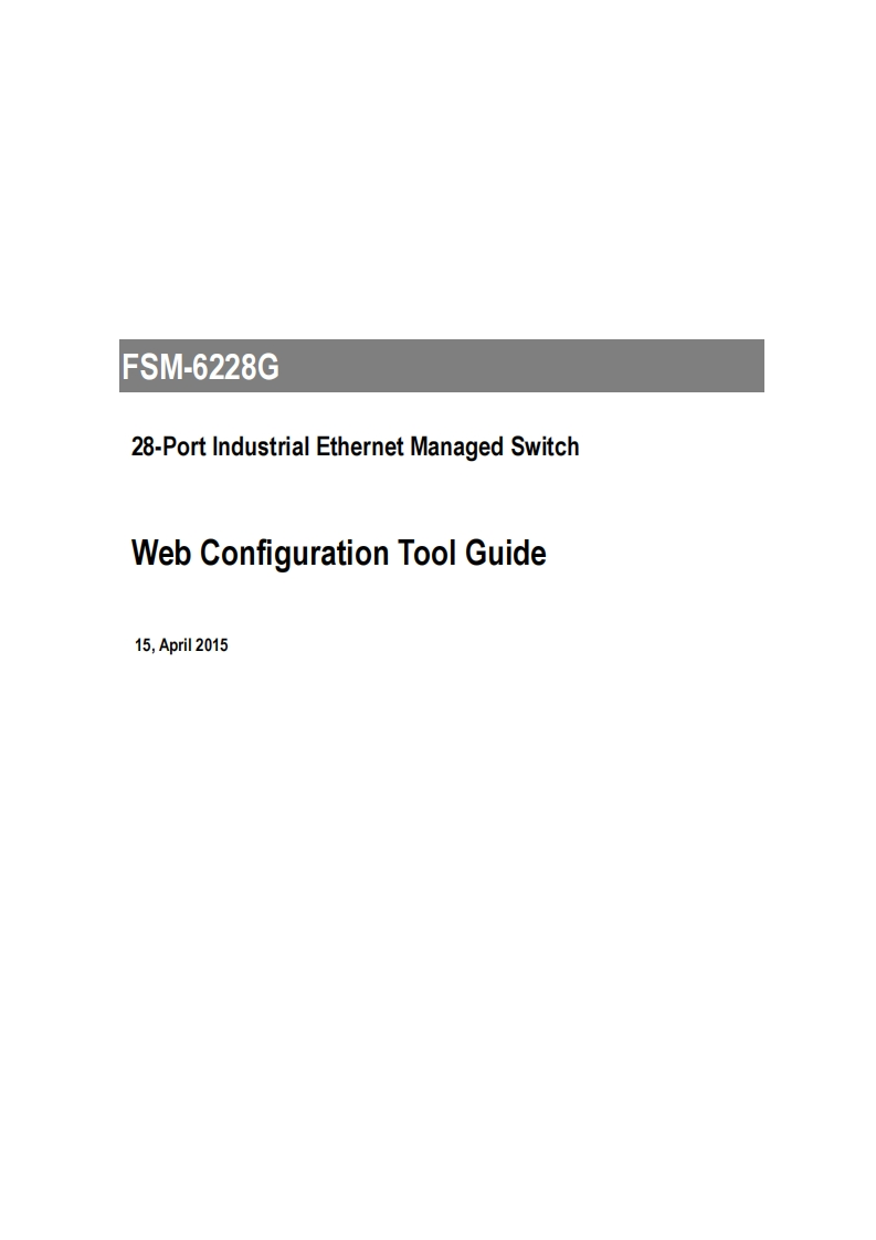 FSM-6228G_Web_使用说明书手册