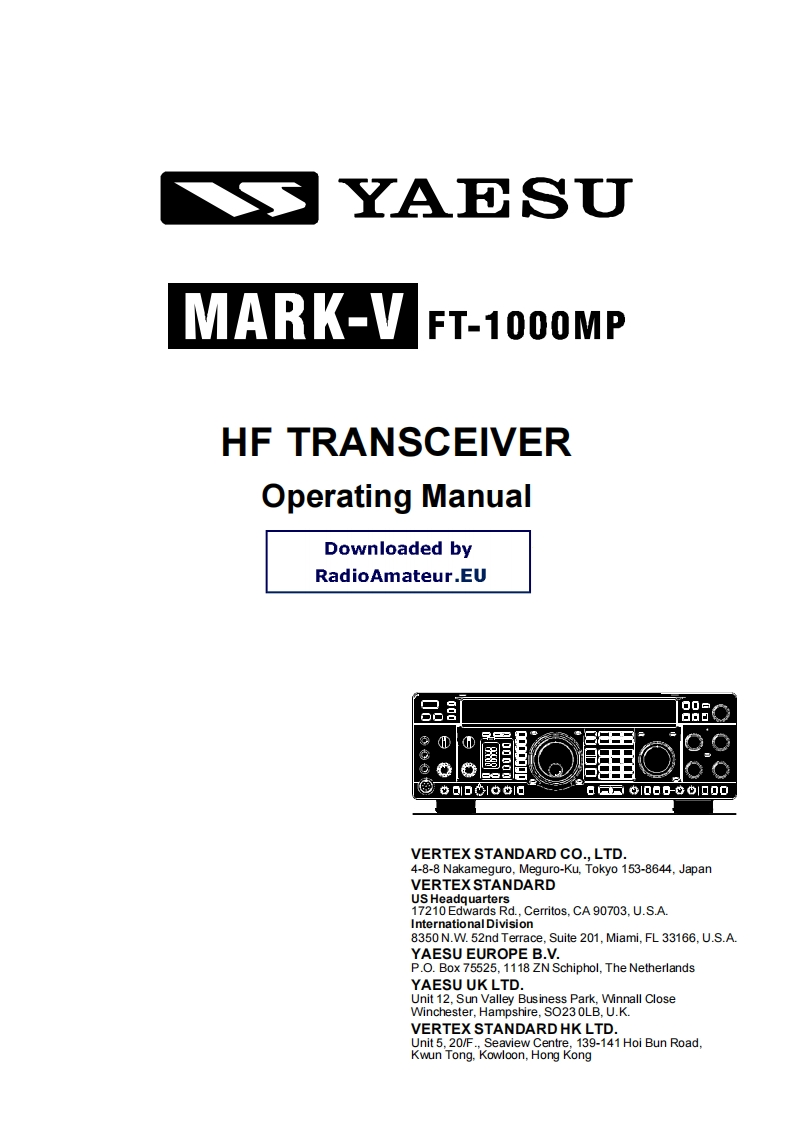 FT-1000MP-Mk5_使用说明书手册_2001