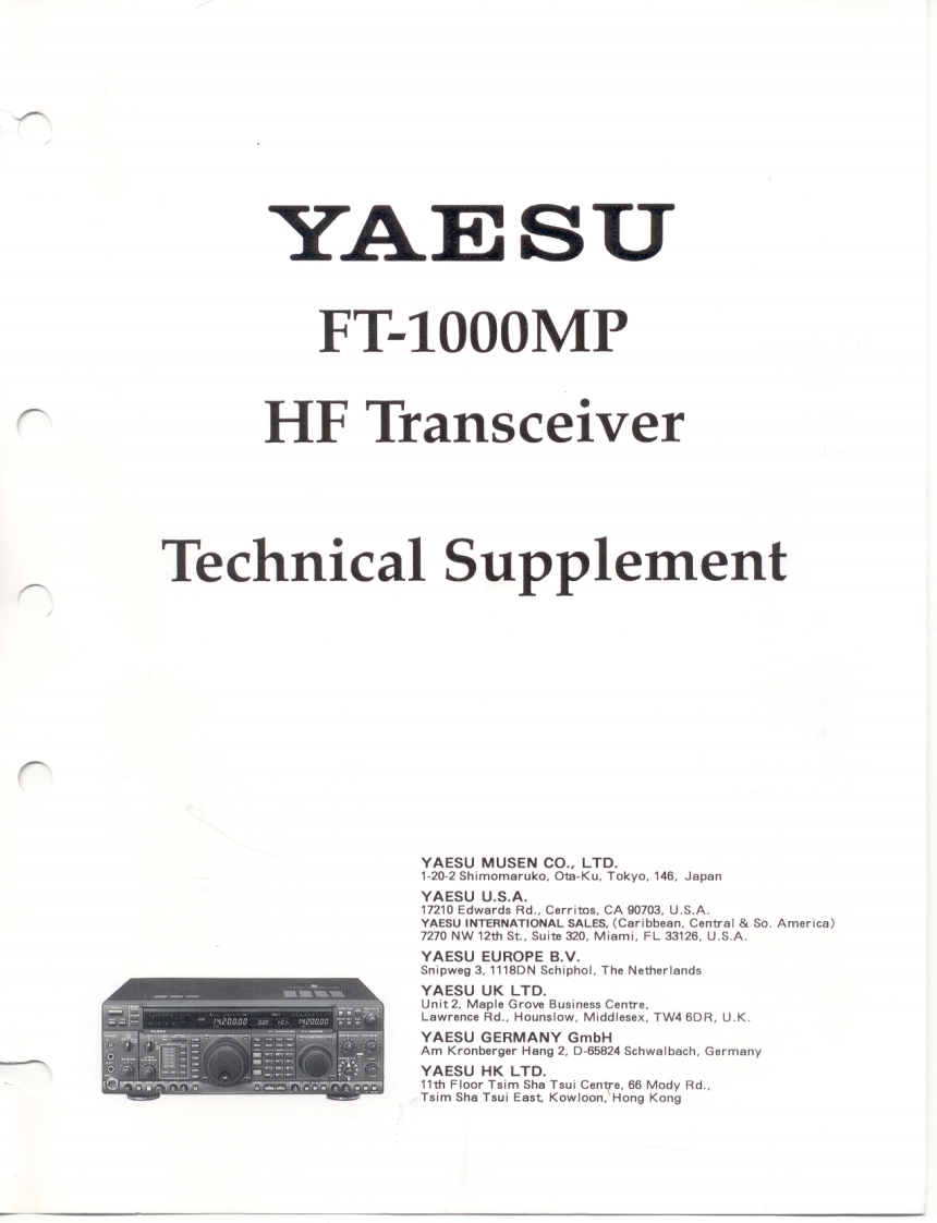 FT-1000MP_维修手册电器原理图-找手册网