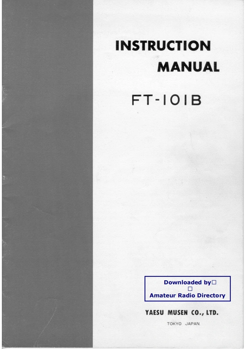 FT-101B_使用说明书手册-找手册网