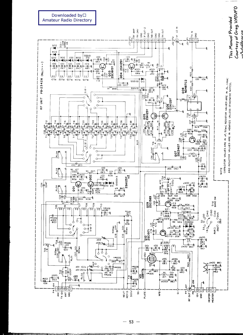 FT-102_参考电器原理图_VA3VFO