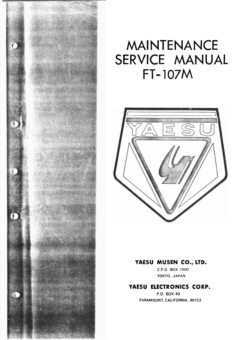 FT-107M_serv维修手册含电器原理图
