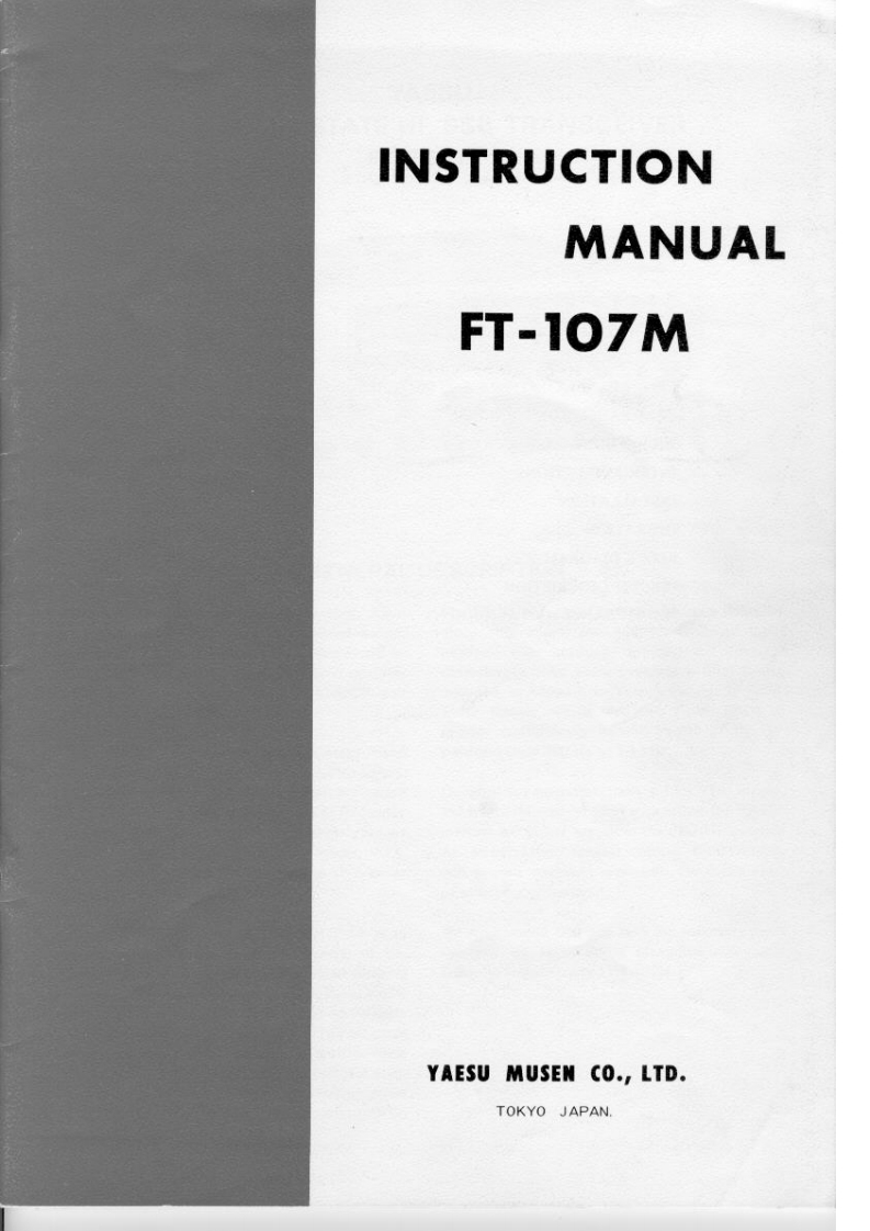 FT-107M操作说明书手册-找手册网
