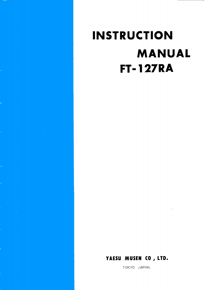 FT-127RA_user操作说明书手册