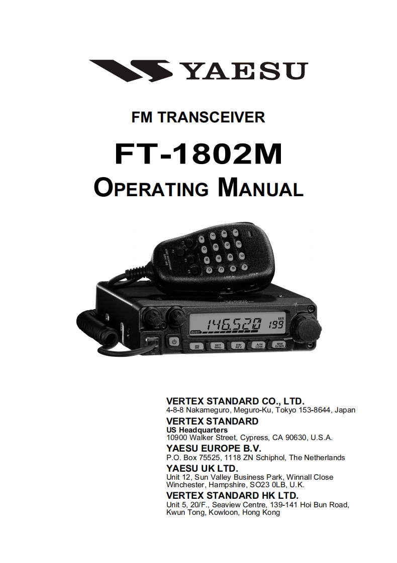 FT-1802M操作说明书手册