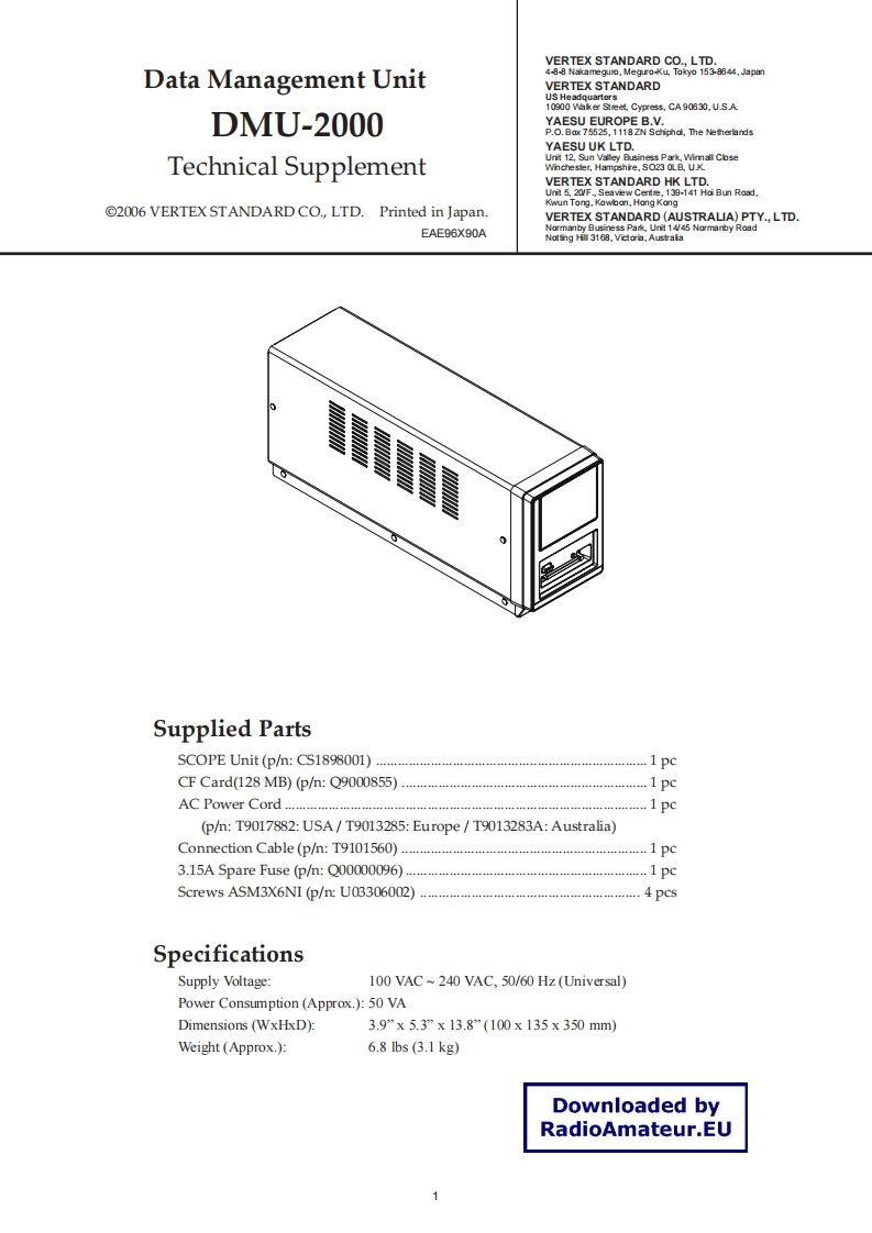 FT-2000_DMU-2000_维修维护电器原理图手册_2006-找手册网