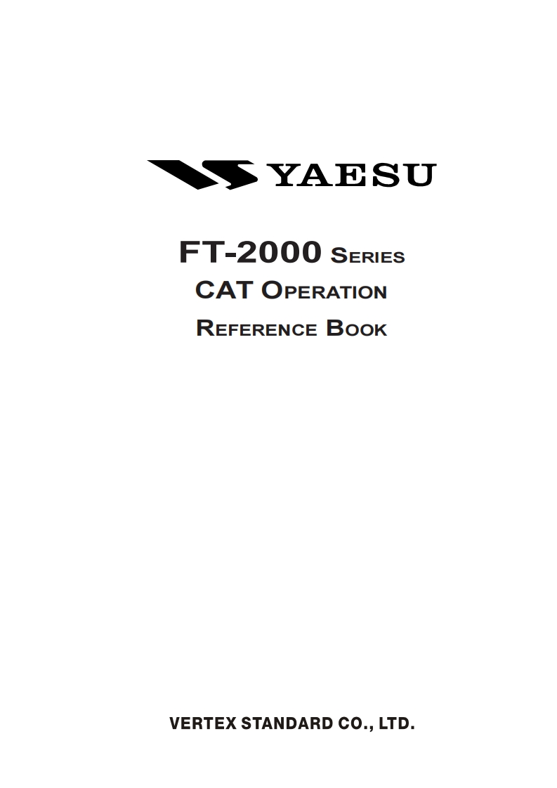 FT-2000_D_CAT_使用说明书手册_2008