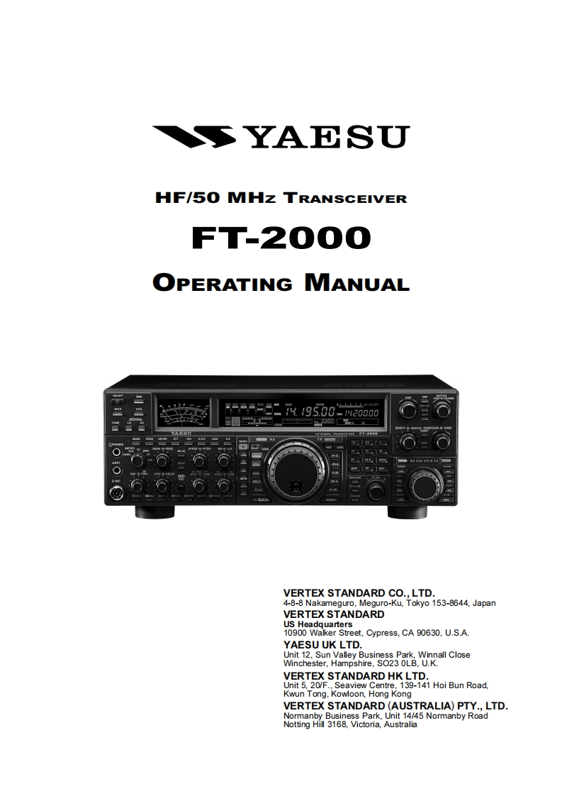 FT-2000_使用说明书手册_2010-找手册网