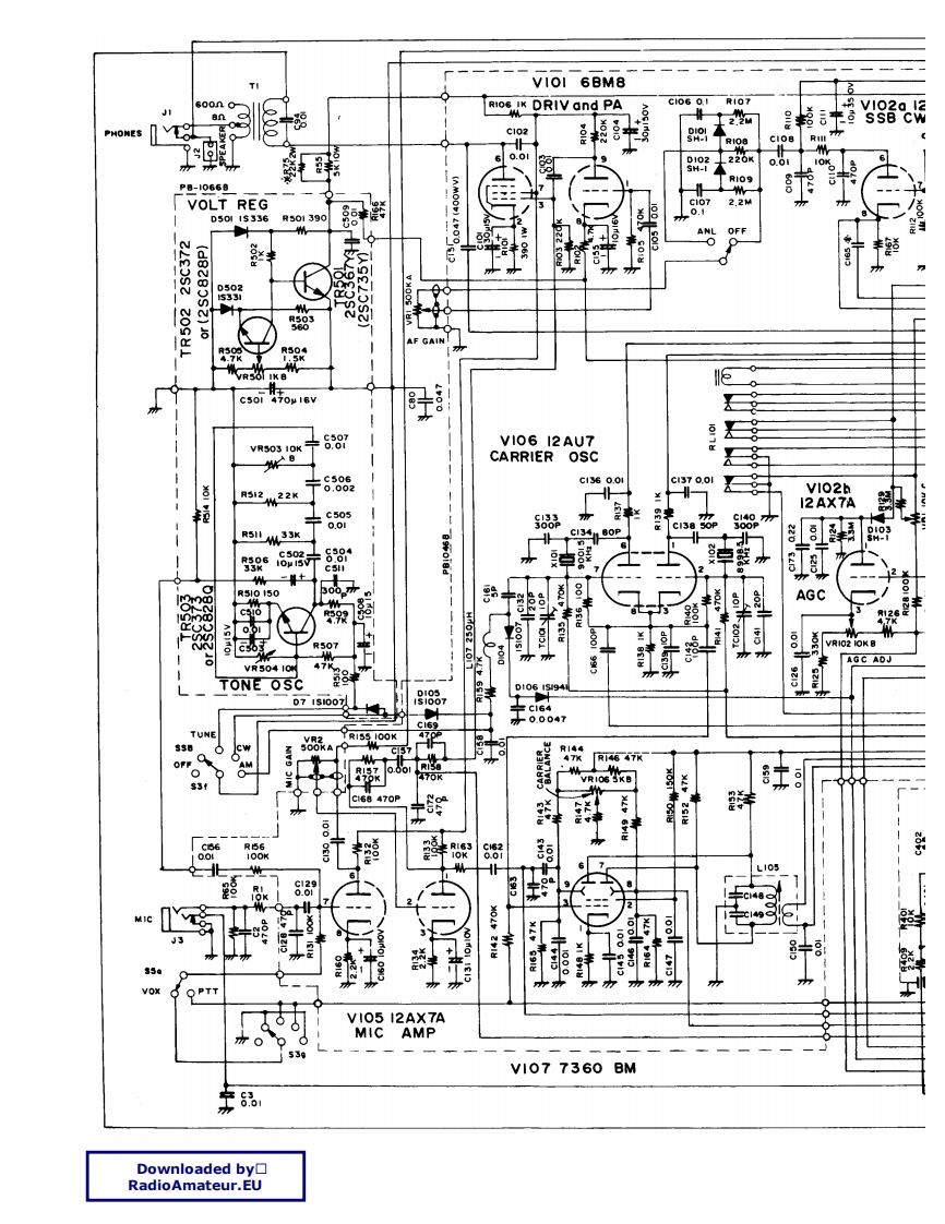 FT-200_电器原理图_VK4YKR