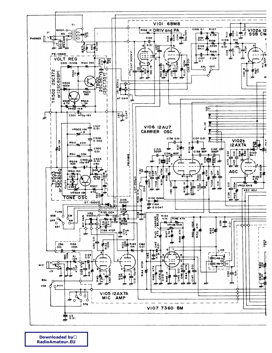 FT-200_电器原理图_VK4YKR