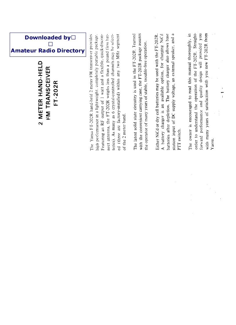 FT-202R_user操作说明书手册