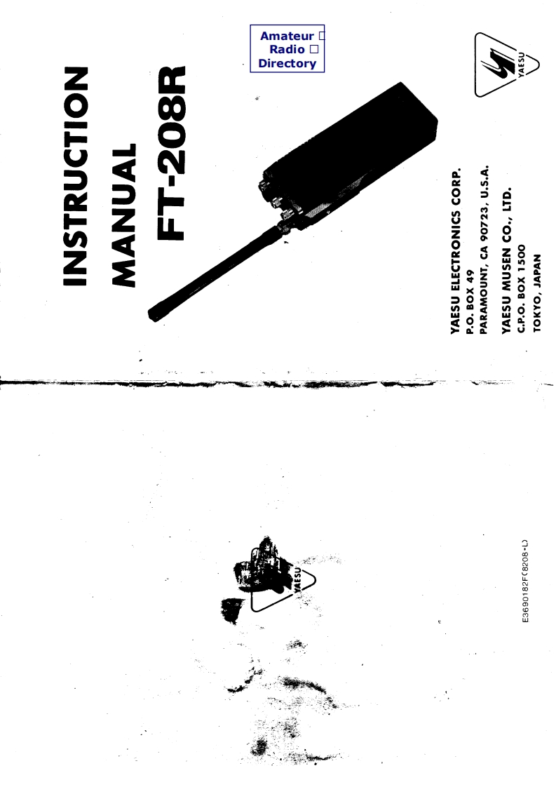 FT-208R_user操作说明书手册