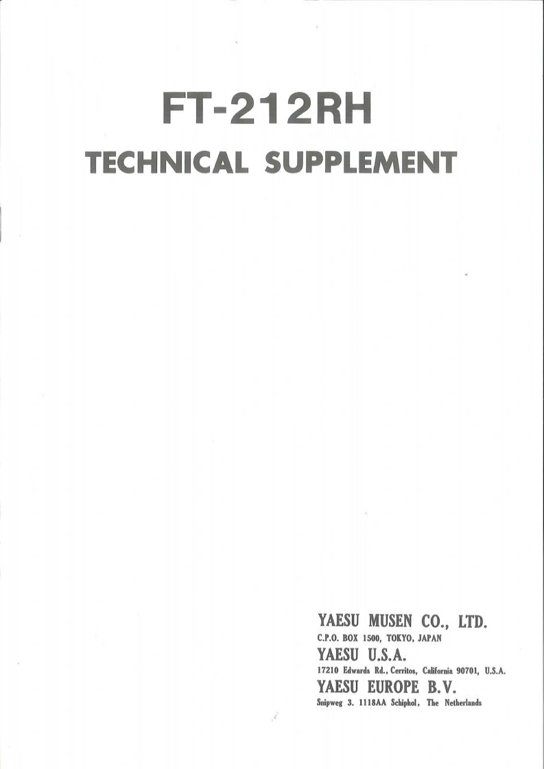 FT-212RH_serv维修手册含电器原理图