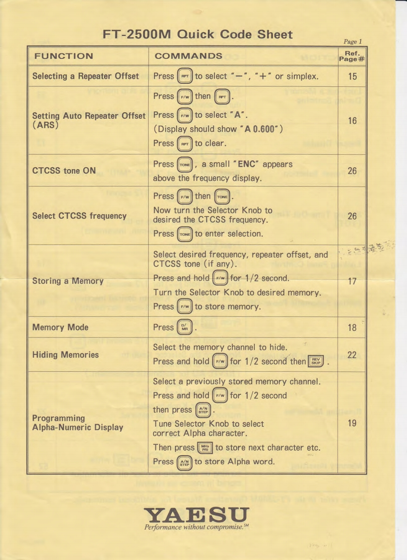 FT-2500M_quick_code_sheet