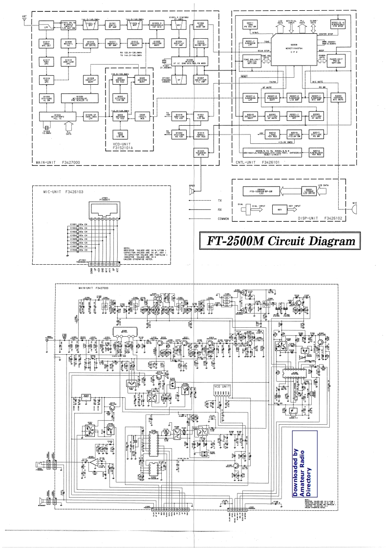 FT-2500M_电器原理图