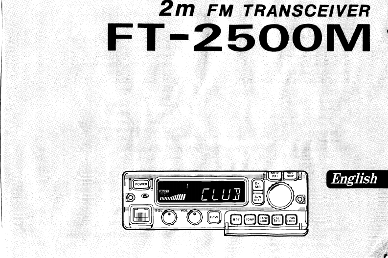 FT-2500M操作说明书手册
