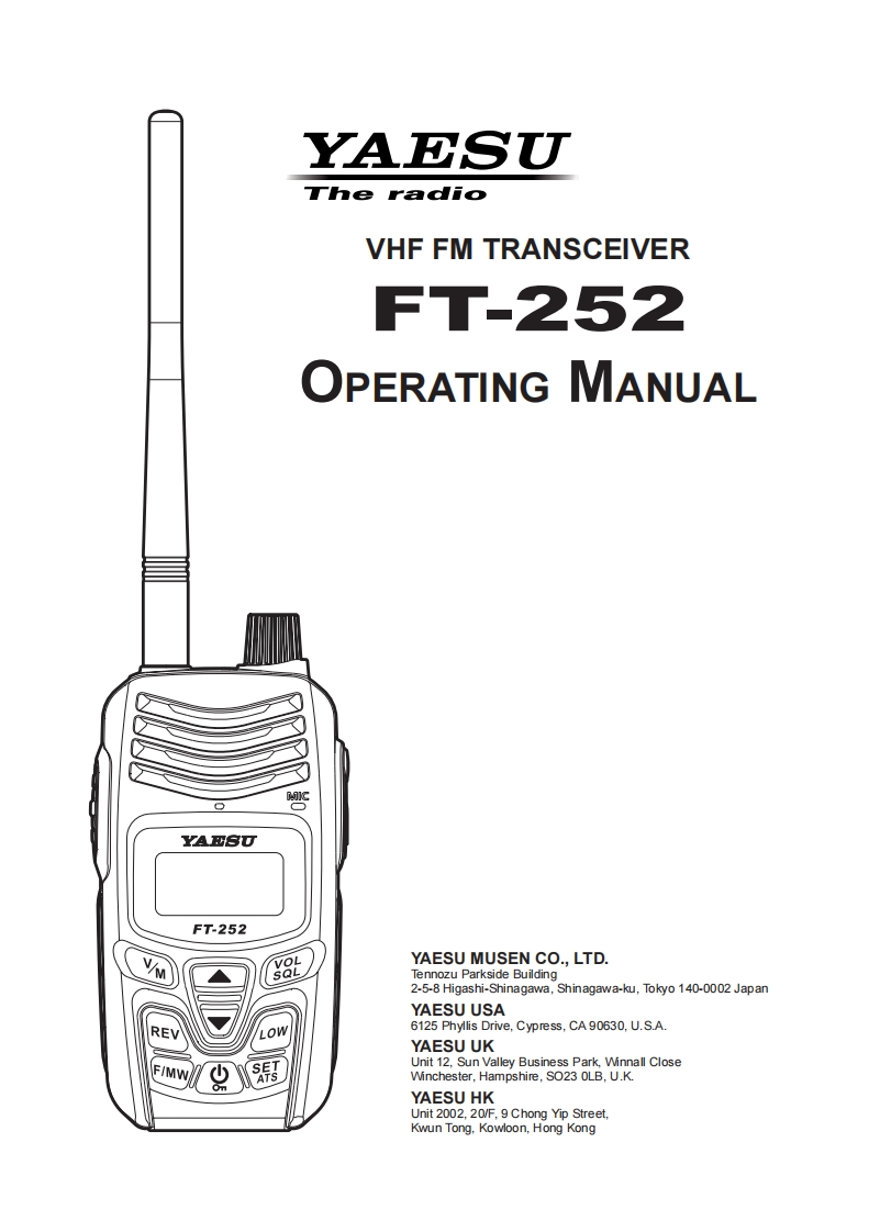 FT-252操作说明书手册