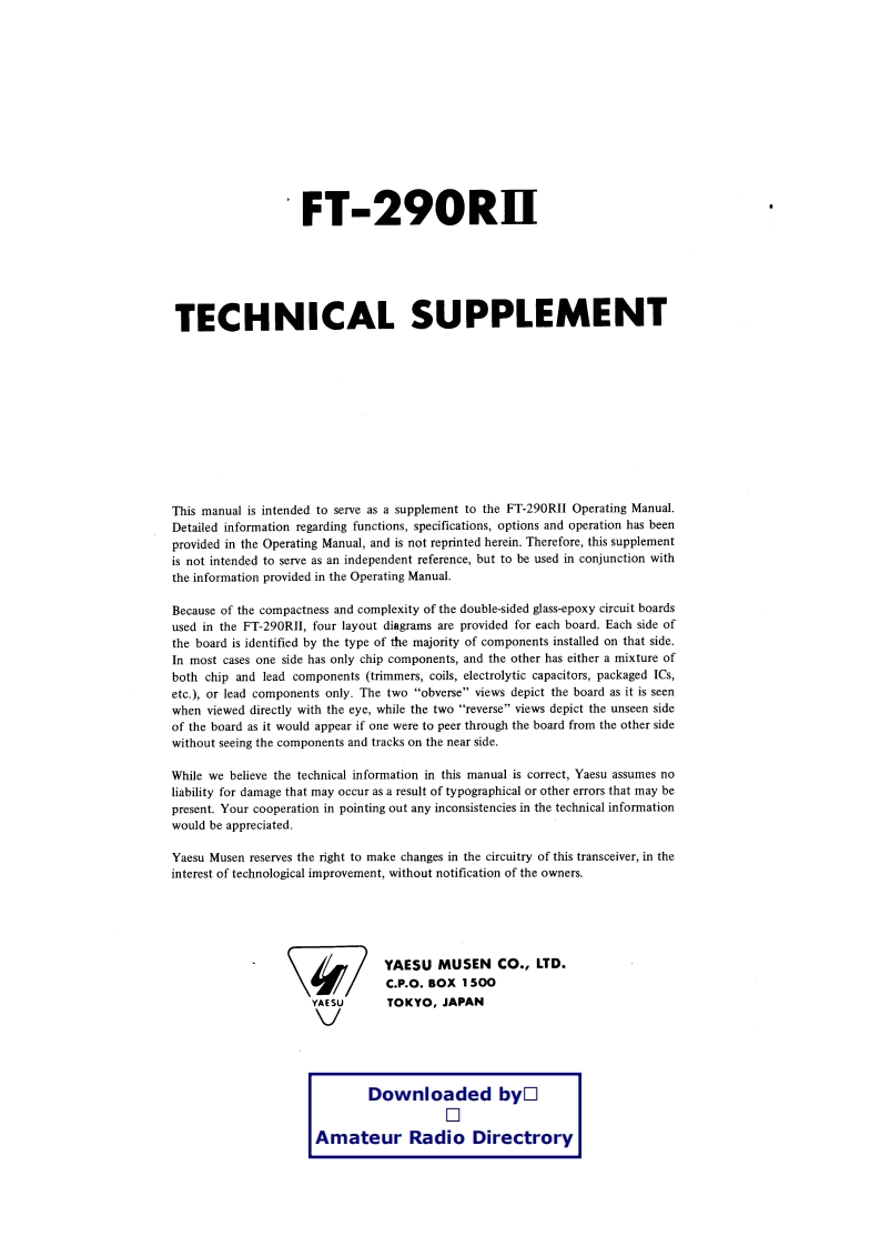 FT-290R2_serv维修手册含电器原理图-找手册网