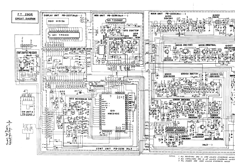 FT-290R电器原理图