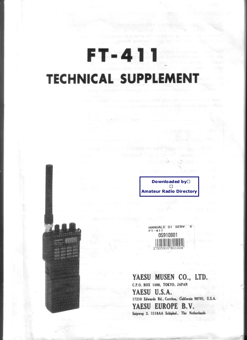 FT-411_serv维修手册含电器原理图-找手册网
