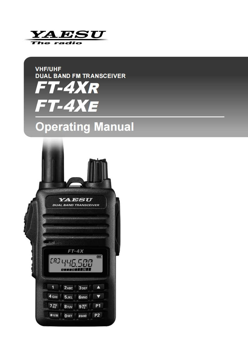 FT-4XR_XE_操作说明书手册_ENG_EH069M201_1805M-BC