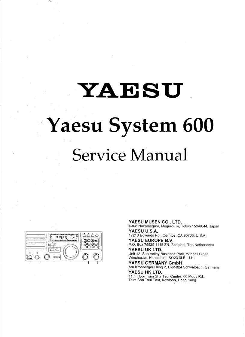 FT-600_维修维护电器原理图手册