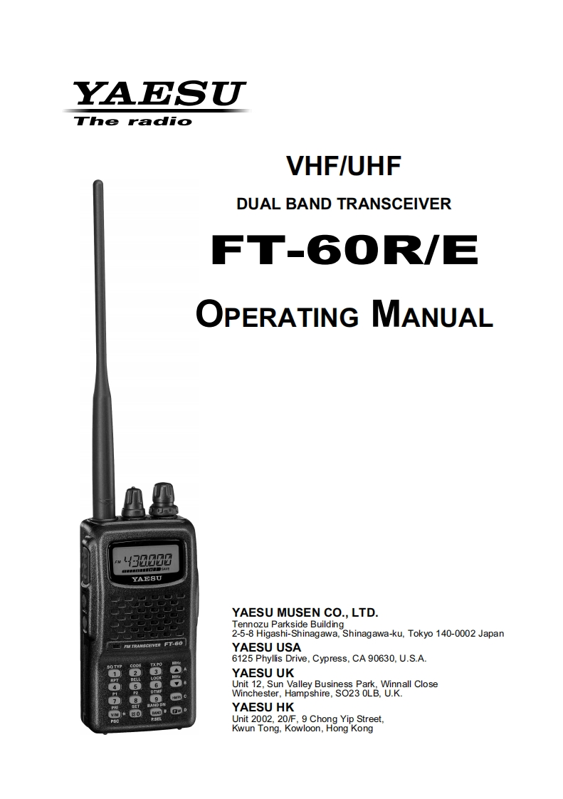 FT-60R_E_操作说明书手册_USA_EXP_EU_ENG_EH017M209