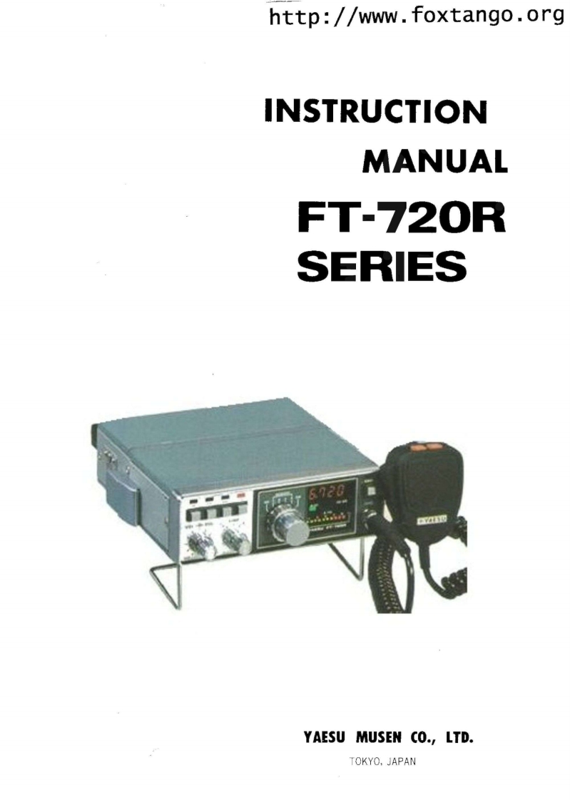 FT-720R_user操作说明书手册